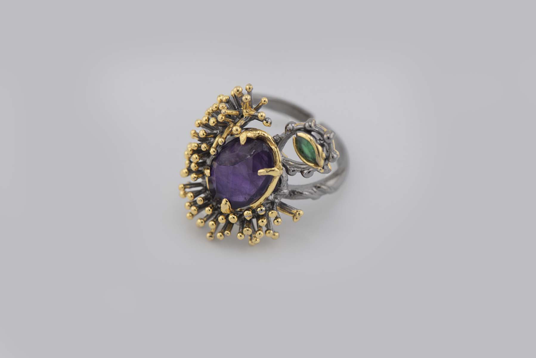 Turkish Ottoman Purple Stone Ring